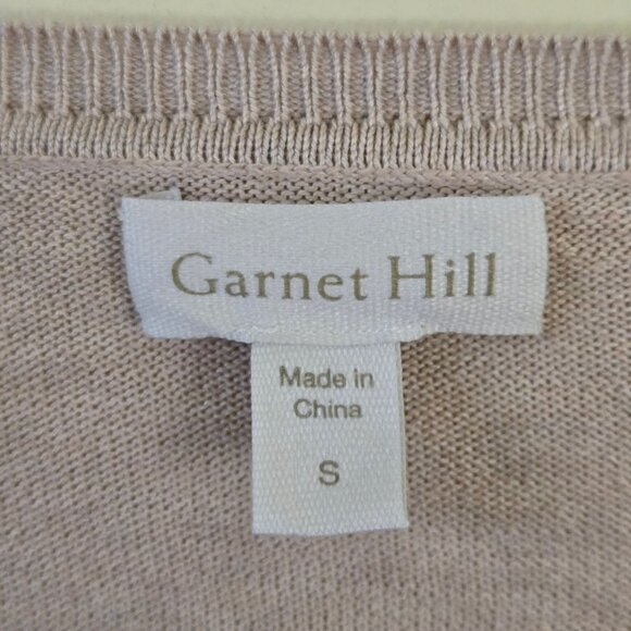 Garnet Hill Silk Cotton Sustainable Pullover Drop Shoulder 2021 Neutral Size S - Picture 5 of 7
